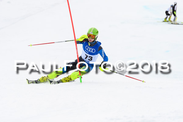 Bayerische Schülermeisterschaft Slalom 28.01.2018