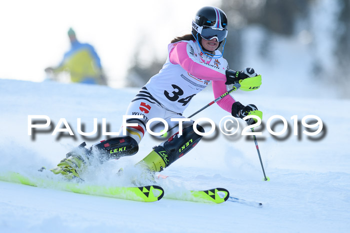 DSV Dt. Schülercup U14 SL 20.01.2019 Slalom