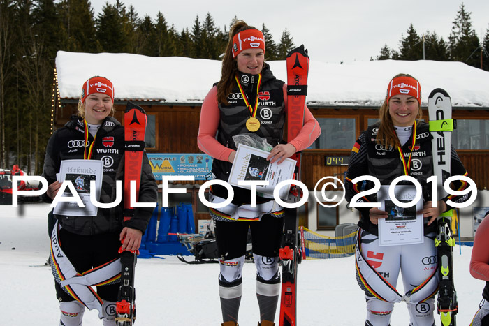 Int. FIS Rennen + NJC  AC Damen, FIS SG, Götschen, 01.02.2019