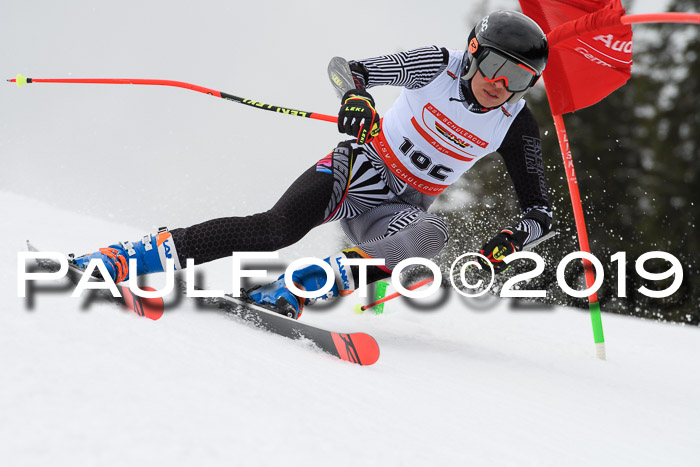 Dt. Schülercup Finale U16 Riesenslalom 08.03.2019