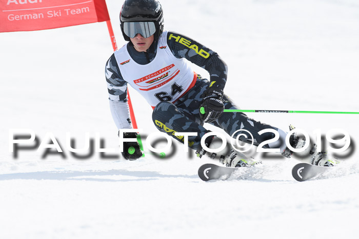 Dt. Schülercup Finale U16 Riesenslalom 08.03.2019