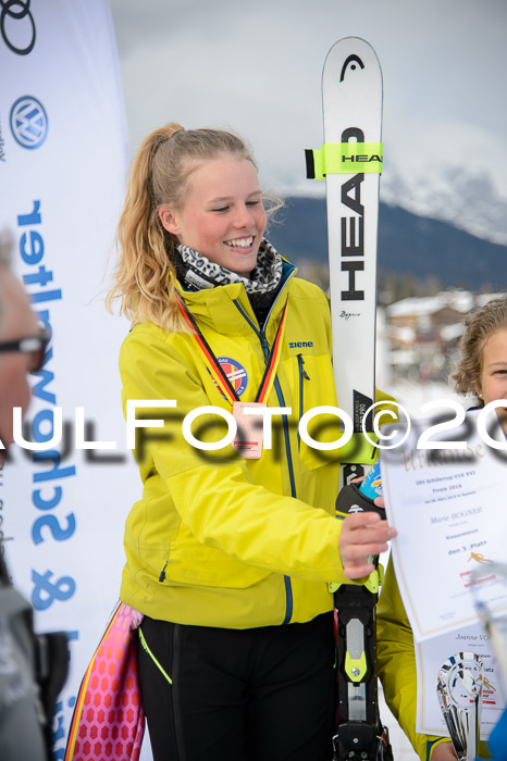 Dt. Schülercup Finale U16 Riesenslalom 08.03.2019