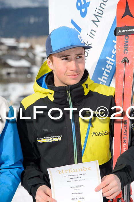 Dt. Schülercup Finale U16 Riesenslalom 08.03.2019