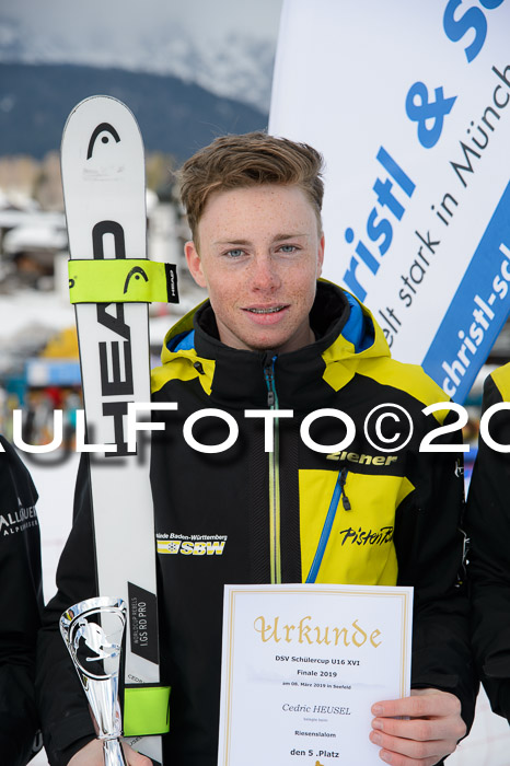 Dt. Schülercup Finale U16 Riesenslalom 08.03.2019