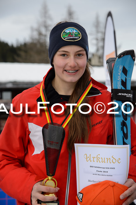 Dt. Schülercup U16 Finale,Slalom, 09.03.2019, Siegerehrungen DSC Technik