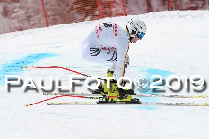 FIS, Int. Dt. Meisterschaft Abfahrt, Training, Damen + Herren, 19.03.2019