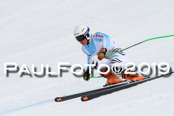 FIS, Int. Dt. Meisterschaft Abfahrt, Training, Damen + Herren, 19.03.2019