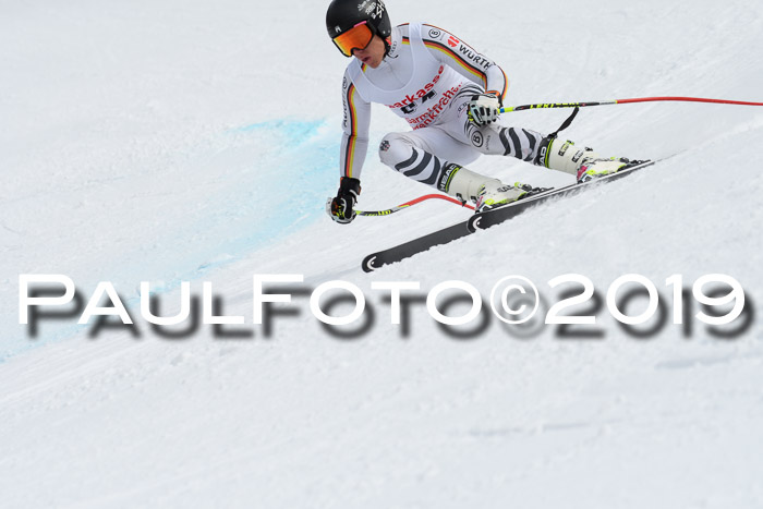 FIS, Int. Dt. Meisterschaft Abfahrt, Training, Damen + Herren, 19.03.2019