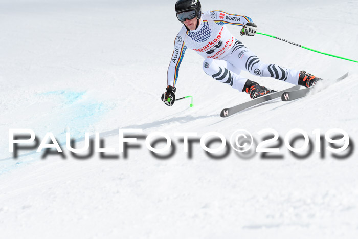 FIS, Int. Dt. Meisterschaft Abfahrt, Training, Damen + Herren, 19.03.2019