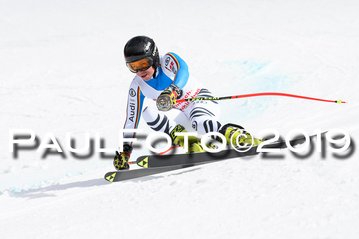 FIS, Int. Dt. Meisterschaft Abfahrt, Training, Damen + Herren, 19.03.2019