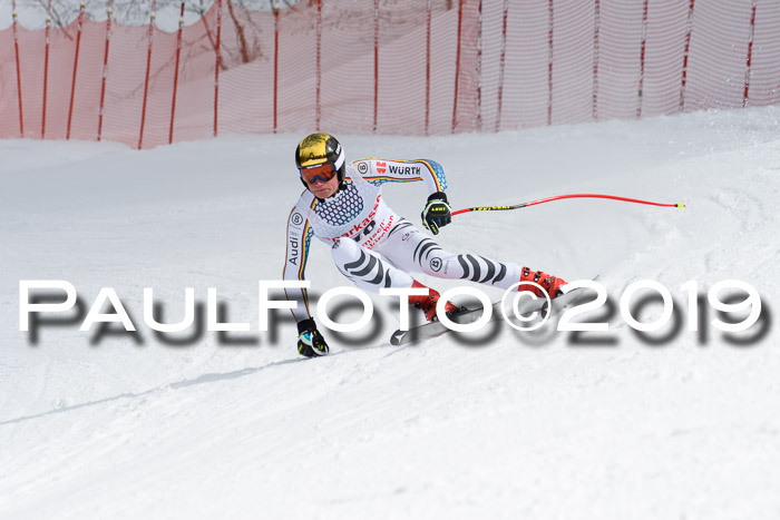 FIS, Int. Dt. Meisterschaft Abfahrt, Training, Damen + Herren, 19.03.2019
