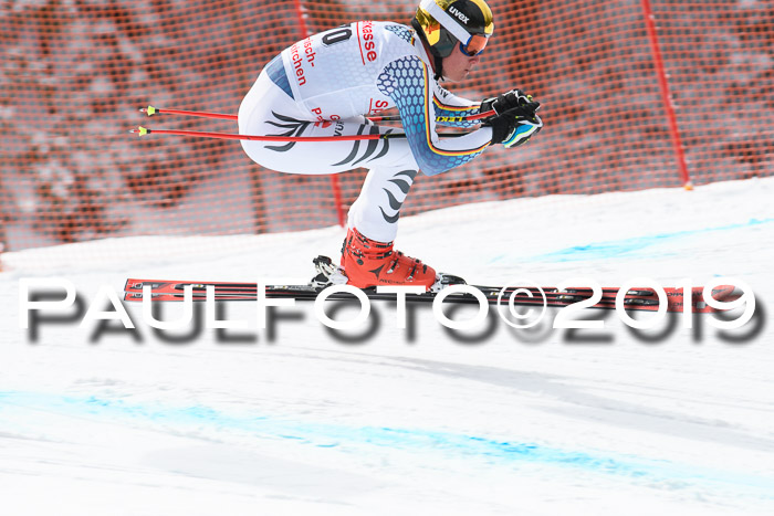 FIS, Int. Dt. Meisterschaft Abfahrt, Training, Damen + Herren, 19.03.2019