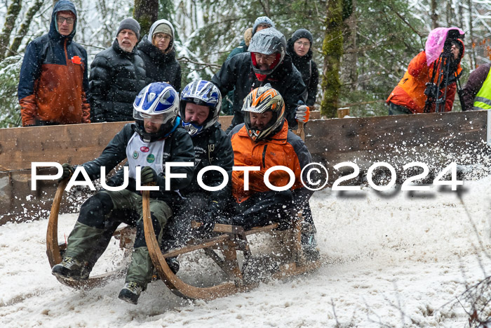 53. Hornschlittenrennen Partenkirchen, 06.01.2024