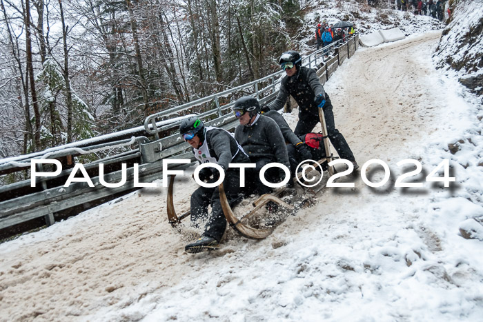 53. Hornschlittenrennen Partenkirchen, 06.01.2024