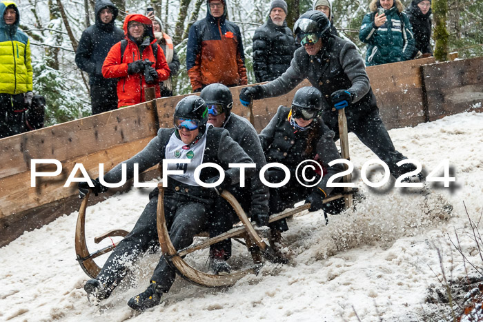 53. Hornschlittenrennen Partenkirchen, 06.01.2024