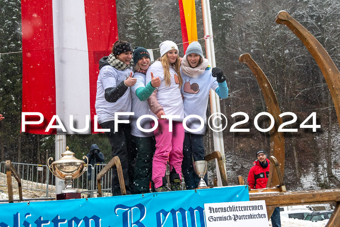 53. Hornschlittenrennen Partenkirchen, 06.01.2024