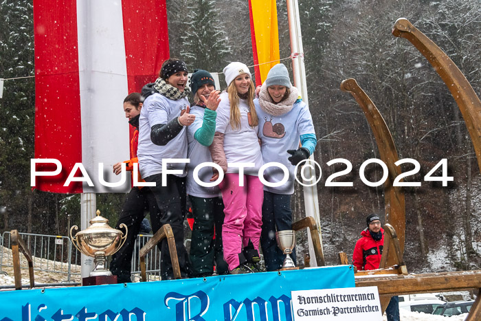 53. Hornschlittenrennen Partenkirchen, 06.01.2024