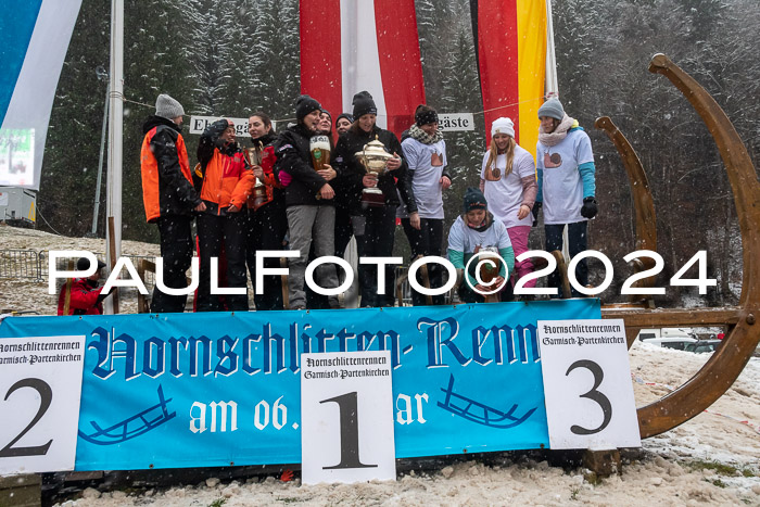 53. Hornschlittenrennen Partenkirchen, 06.01.2024