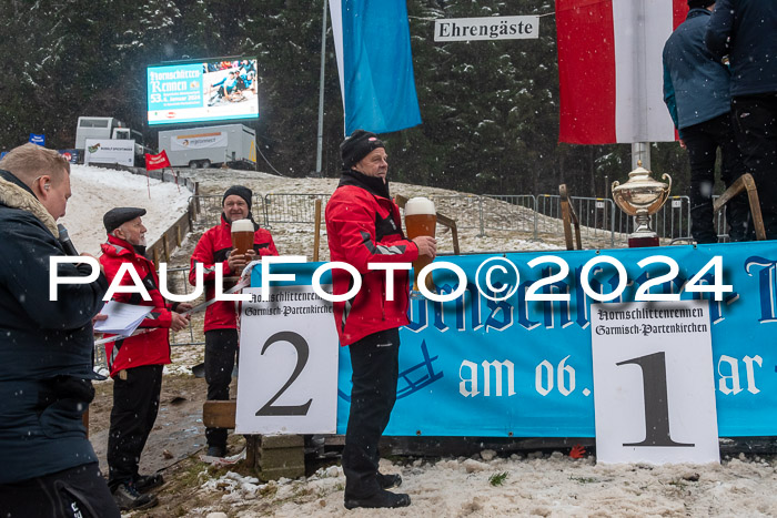 53. Hornschlittenrennen Partenkirchen, 06.01.2024