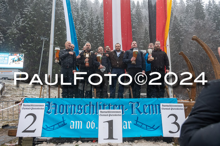 53. Hornschlittenrennen Partenkirchen, 06.01.2024