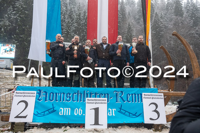 53. Hornschlittenrennen Partenkirchen, 06.01.2024