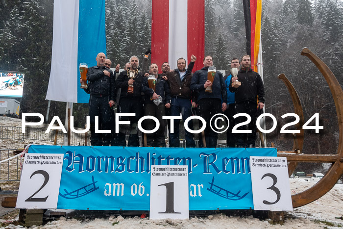 53. Hornschlittenrennen Partenkirchen, 06.01.2024