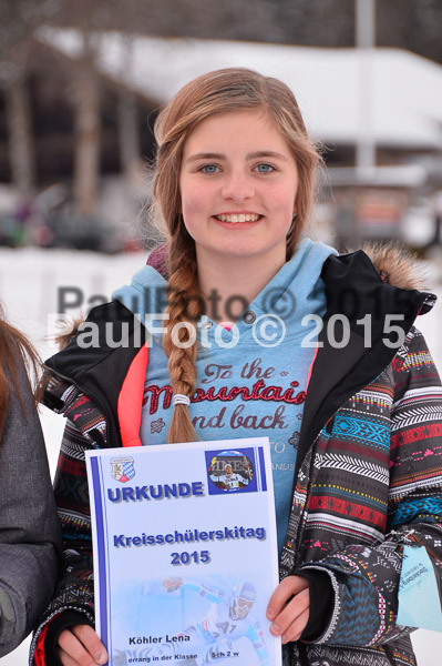 Kreisschülerskitag und Kreiscup Schüler + Jugend RS 2015