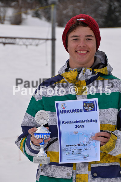 Kreisschülerskitag und Kreiscup Schüler + Jugend RS 2015