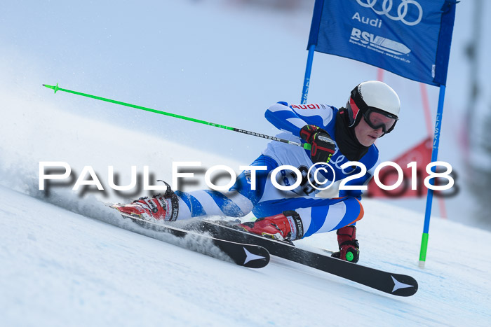 Bayerische Schülermeisterschaft Alpin Riesenslalom 27.01.2018