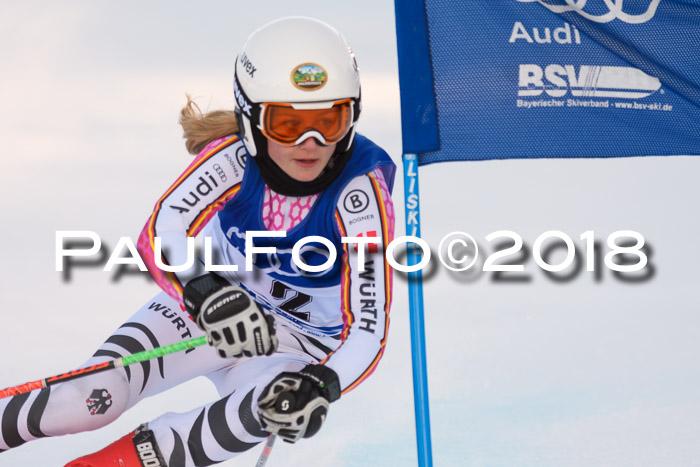 Bayerische Schülermeisterschaft Alpin Riesenslalom 27.01.2018