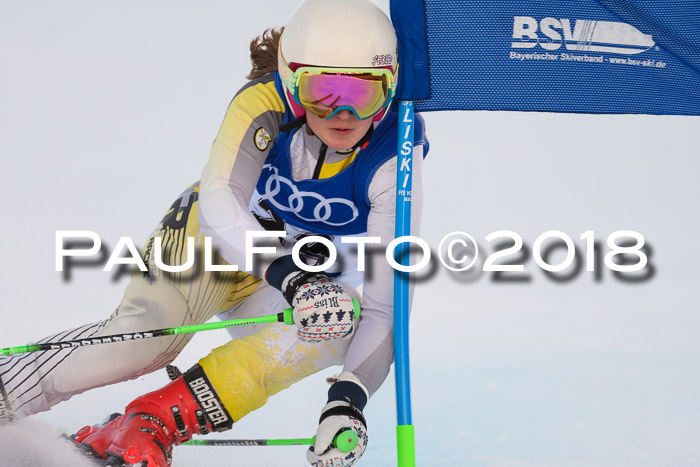 Bayerische Schülermeisterschaft Alpin Riesenslalom 27.01.2018