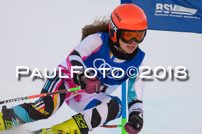 Bayerische Schülermeisterschaft Alpin Riesenslalom 27.01.2018