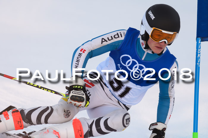 Bayerische Schülermeisterschaft Alpin Riesenslalom 27.01.2018