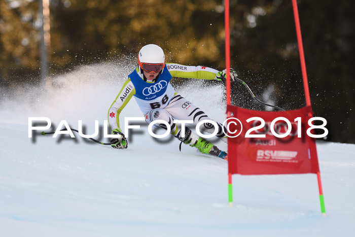 Bayerische Schülermeisterschaft Alpin Riesenslalom 27.01.2018