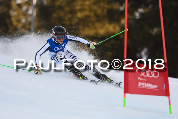 Bayerische Schülermeisterschaft Alpin Riesenslalom 27.01.2018