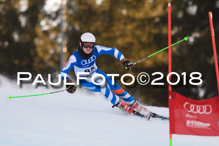 Bayerische Schülermeisterschaft Alpin Riesenslalom 27.01.2018