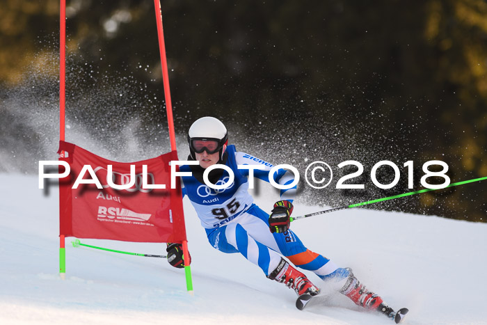 Bayerische Schülermeisterschaft Alpin Riesenslalom 27.01.2018