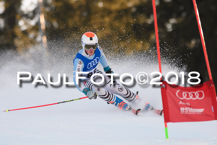 Bayerische Schülermeisterschaft Alpin Riesenslalom 27.01.2018