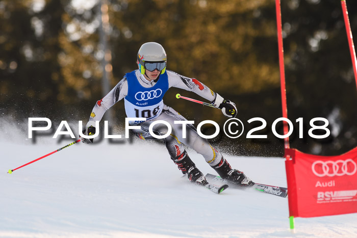 Bayerische Schülermeisterschaft Alpin Riesenslalom 27.01.2018