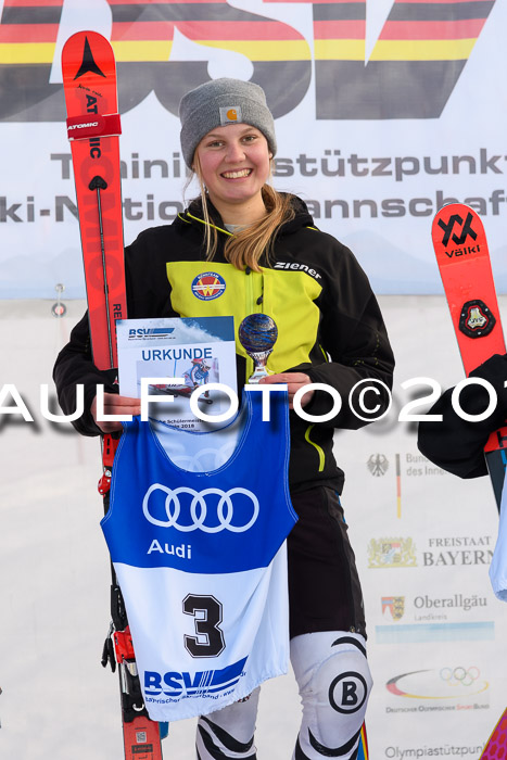 Bayerische Schülermeisterschaft Alpin Riesenslalom 27.01.2018