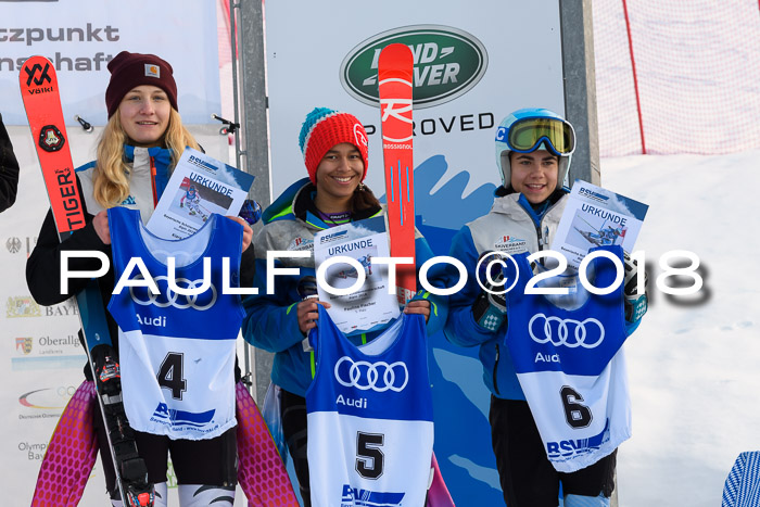 Bayerische Schülermeisterschaft Alpin Riesenslalom 27.01.2018