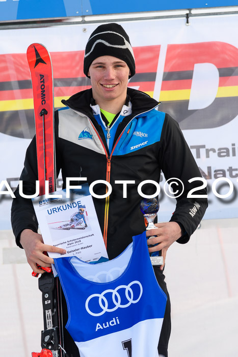 Bayerische Schülermeisterschaft Alpin Riesenslalom 27.01.2018