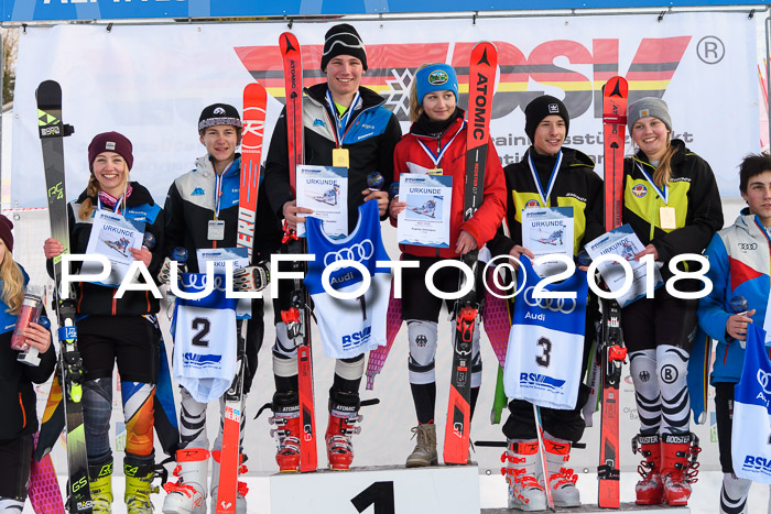 Bayerische Schülermeisterschaft Alpin Riesenslalom 27.01.2018