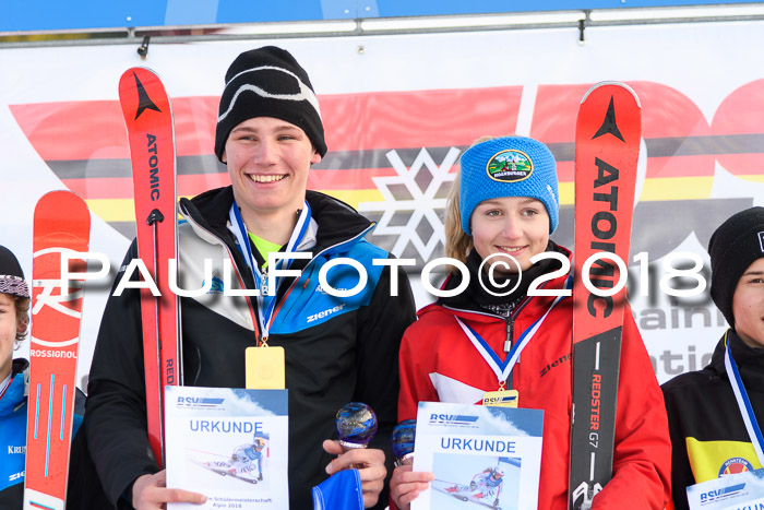 Bayerische Schülermeisterschaft Alpin Riesenslalom 27.01.2018