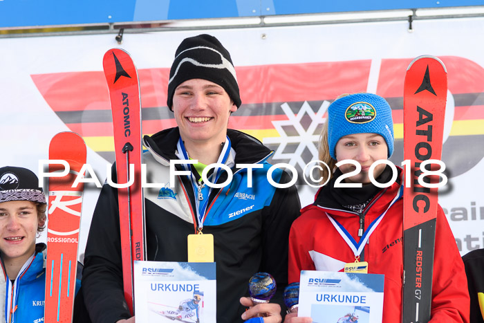 Bayerische Schülermeisterschaft Alpin Riesenslalom 27.01.2018