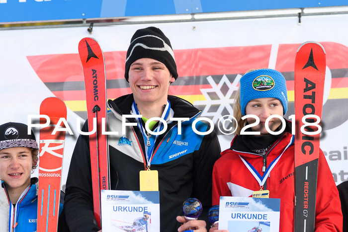 Bayerische Schülermeisterschaft Alpin Riesenslalom 27.01.2018