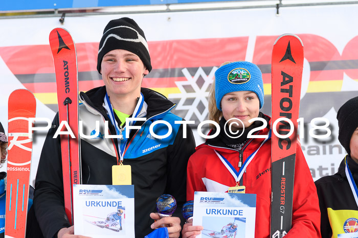 Bayerische Schülermeisterschaft Alpin Riesenslalom 27.01.2018