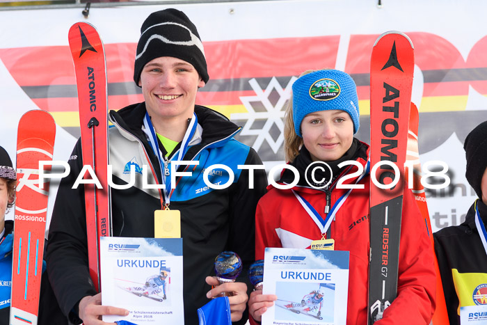 Bayerische Schülermeisterschaft Alpin Riesenslalom 27.01.2018