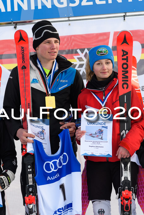 Bayerische Schülermeisterschaft Alpin Riesenslalom 27.01.2018