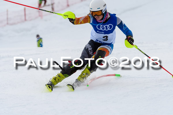 Bayerische Schülermeisterschaft Slalom 28.01.2018